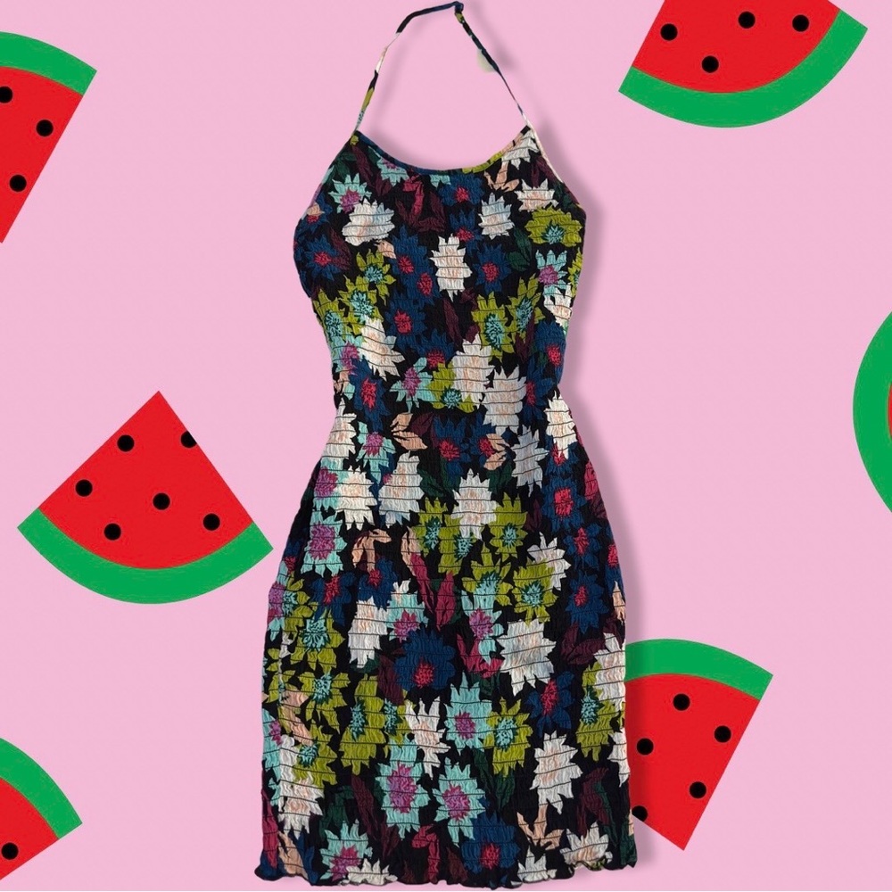 GUESS FLORAL BODYCON DRESS - Picture 2 of 9